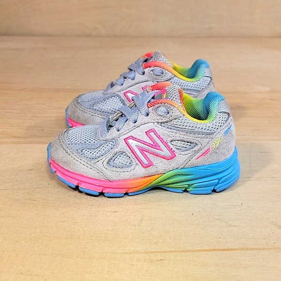 New Balance 990v4 Infant Toddler Kids Multicolor Shoes - Picture 4 of 8
